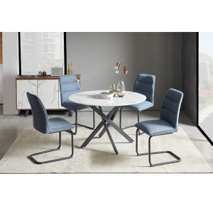 Round Dining table and chairs set for home furniture